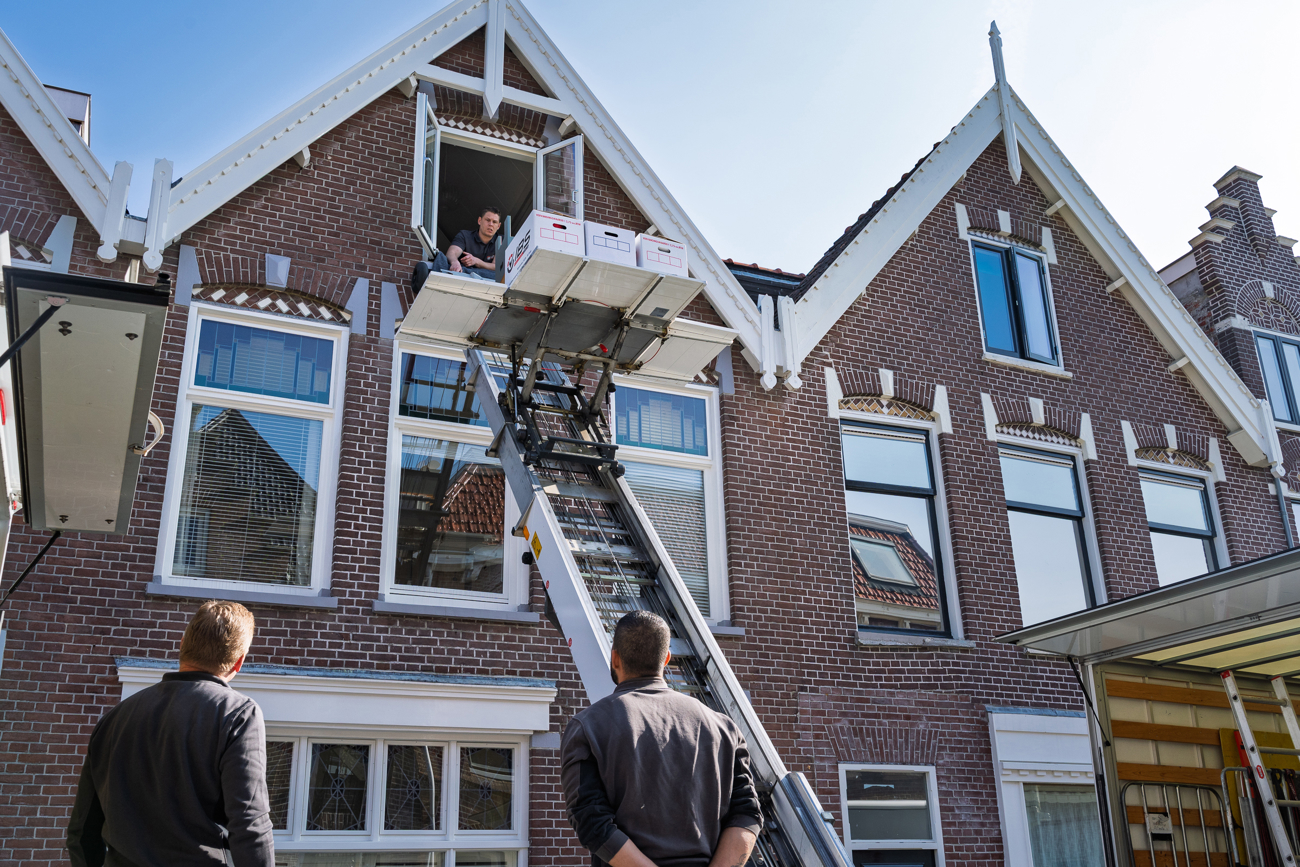 particuliere verhuizing met verhuislift