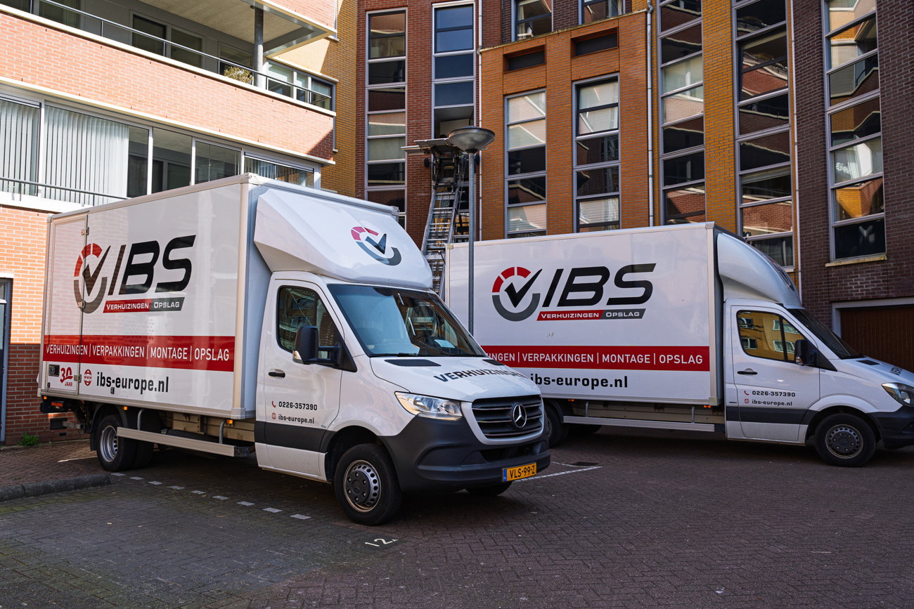 verhuiswagens van verhuisbedrijf