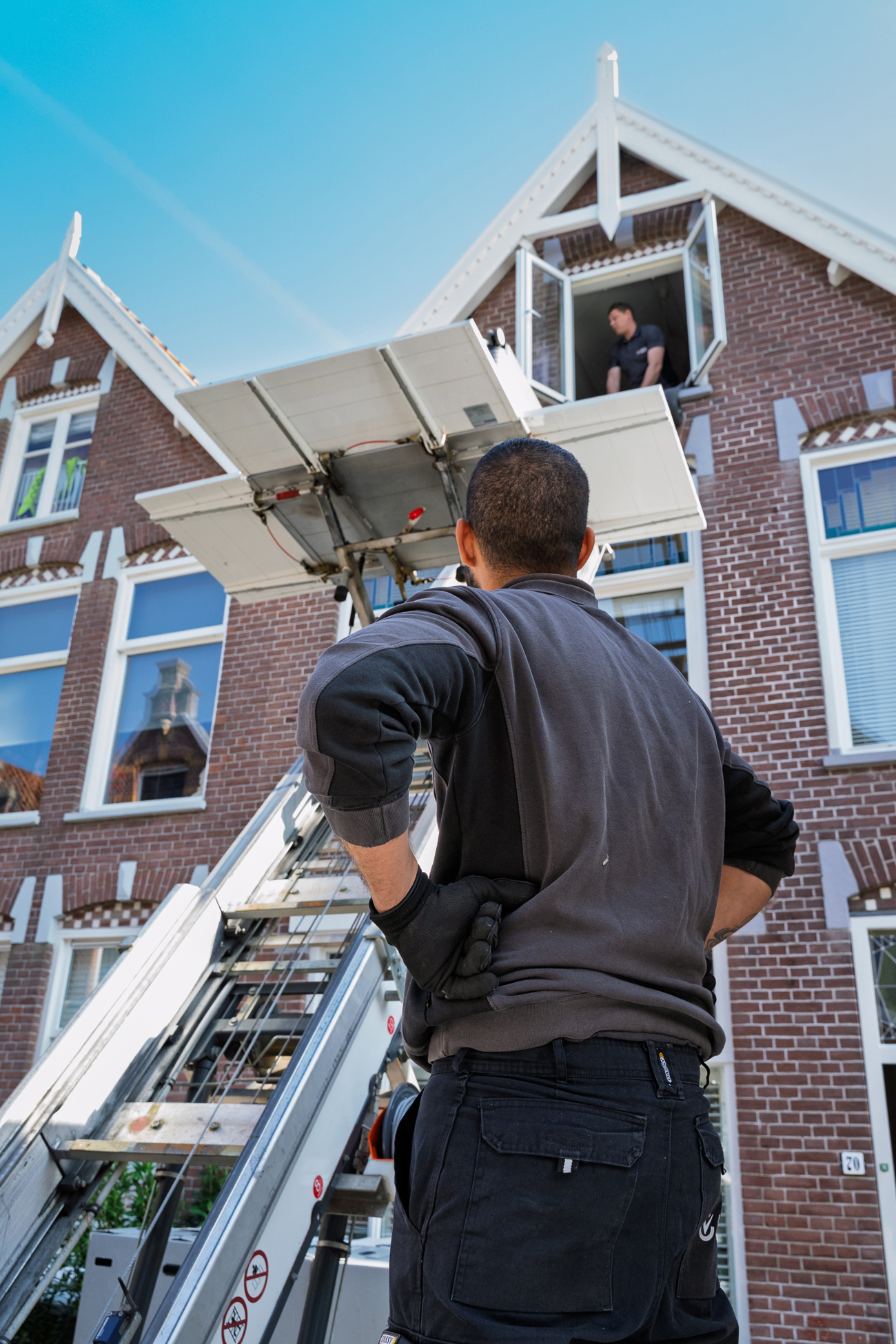 particuliere verhuizing met verhuislift